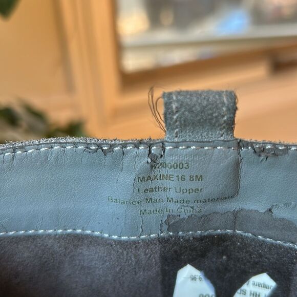 Nordstrom Gray Heeled Knee-High Leather Suede Boots Size 8 M - Picture 14 of 14